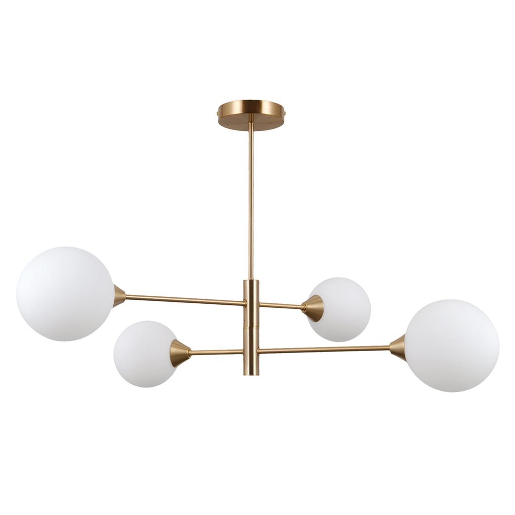 Lampa Wisząca Evora 4 G9 Miodowy Mosiądz Italux Pnd-55342-4-Hb