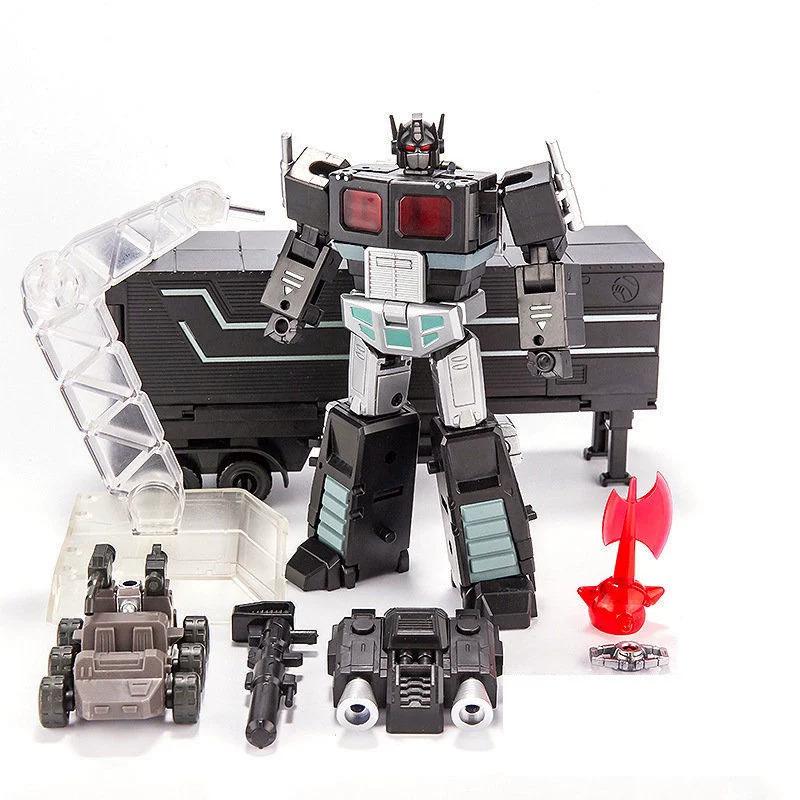 JINBAO 2001 3.0 Enlarged G1 Style Optimus Prime Commander Action Figure Transforming Robot Toy With Trailer Multiple Accessories