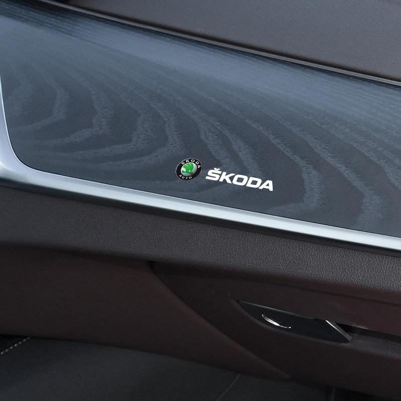 Car Sticker Car Rearview Mirror Decals Brake Caliper Badge Sticker For Skoda Octavia A5 Superb Old Febia Roomster Rapid Roomster
