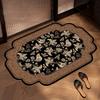 Diatomaceous Earth Bath Mat Absorbent Non Slip Floor Mat Classic Bathroom Entrance Quick Dry Easy Clean Shower Mat