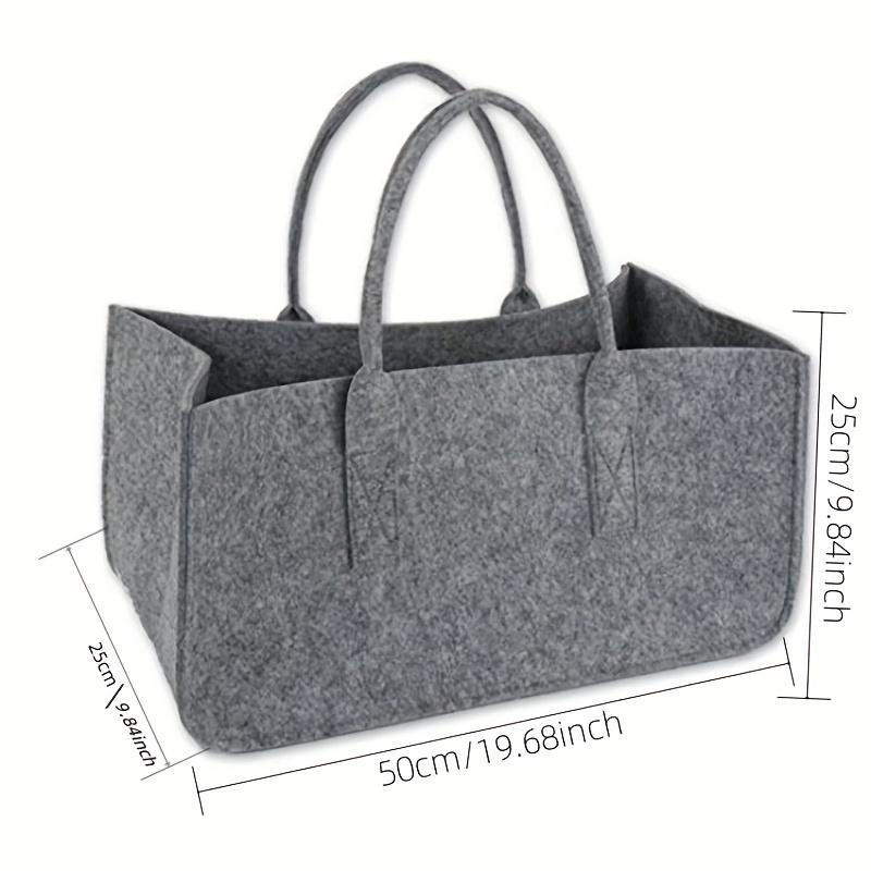 Felt Firewood Handbag Carrier Log Tote Bag Fireplace Log Carrier Holders Woodpile Bag Fire Wood Carrying Felt Storage Organizer