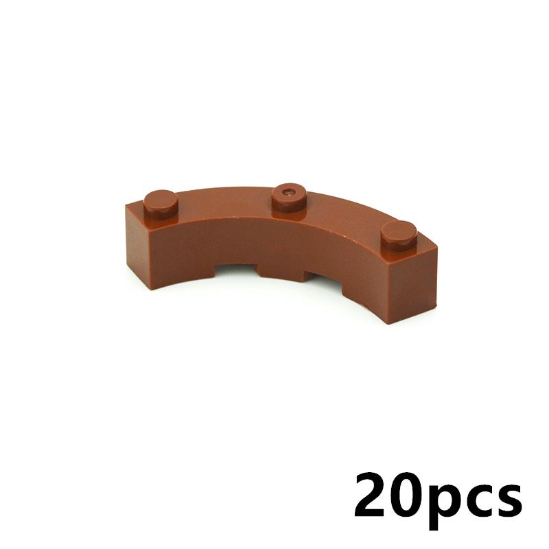 

Non-Toxic Building Blocks 48092 4X4 Curved Brick With 3 Studs For Building Blocks Parts Diy Educational Bricks Bulk Model Gift Toys