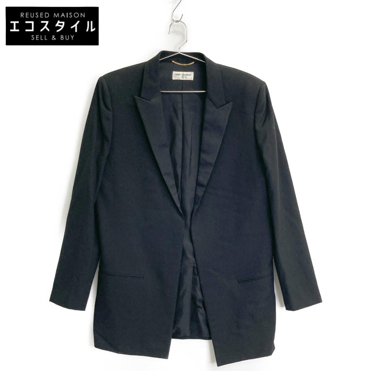 

SAINT LAURENT PARIS Black 515222 Taxi Seat Jacket Jacket F34 blackUsed