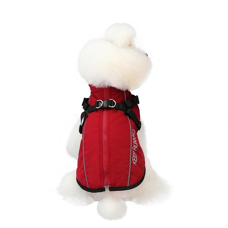 Winter Dog Cotton Vest Waterproof Warm Padded Coat Small To Large Breeds Skiing Outdoor Use