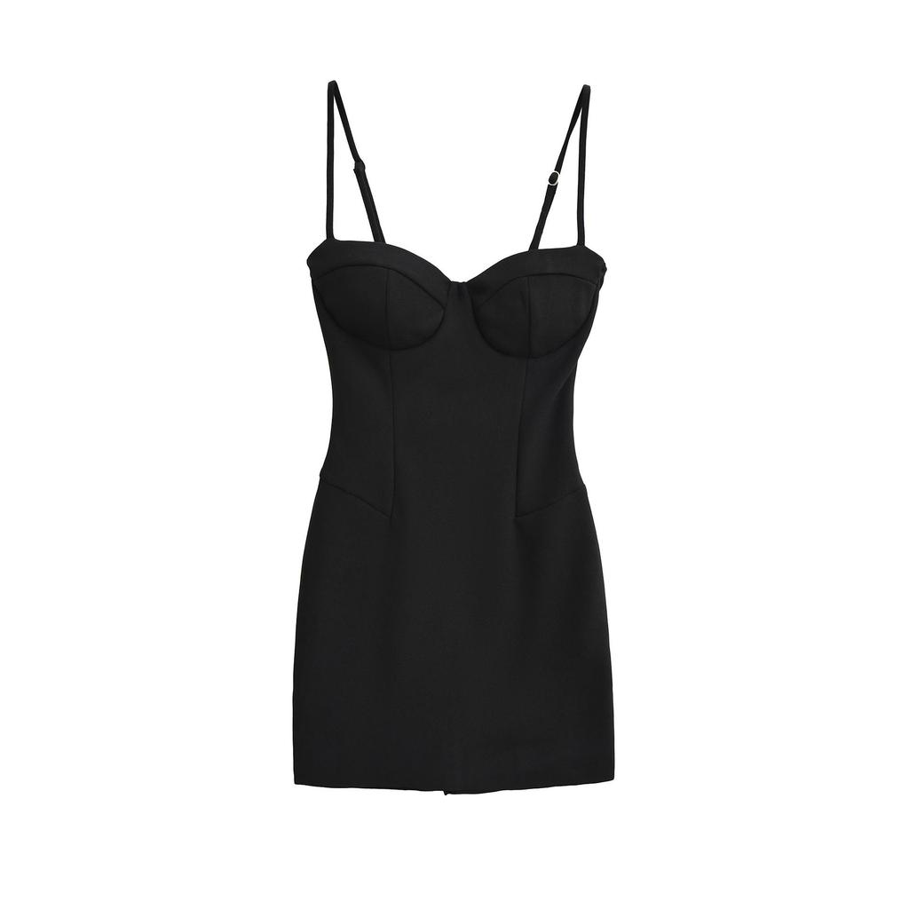 Elegant Thai Strapless Bandeau Dress: Women's Sexy Fishbone Corset Bodycon Gown with Hip-hugging Short Skirt for Spring/Summer