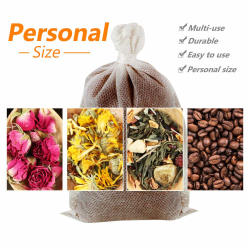 200-Count Cold Brew Coffee Filters, Mess-Free Coffee Filters, Mesh Tea Filter Bags, Disposable Mesh Extraction Bags for Concentrated Coffee Makers, Co