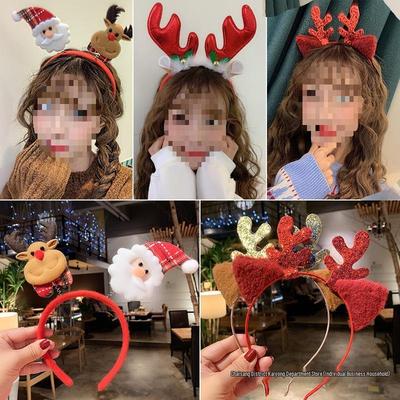 Leuchtendes Rentiergeweih Stirnband - Niedliche Weihnachts-Haaraccessoires für Kinder & Erwachsene