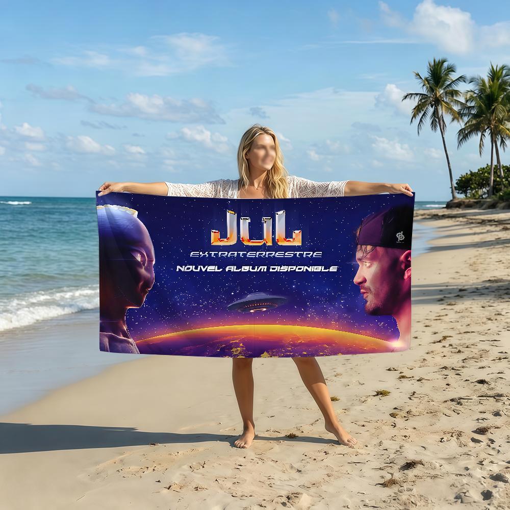 France Jul Rapper Towel Soft Pool Gift For Travel Gym Shower Camping Quick Dry Sports Beach Towel