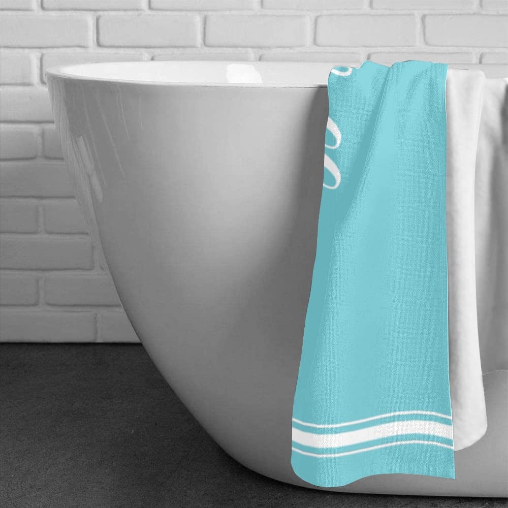 Personalized Striped Beach Towel Custom Name/Logo Oversized Microfiber Towel Summer Party Gift for Beach Swimming Bath Sports
