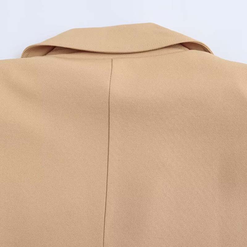 Women Temperament Lapel Slim Fit Suit Jacket Autumn Turn Down Collar Single-breasted Office Lady Blazer Elegant Fashion Coats