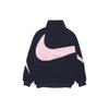 Nike Big Swoosh Logo Fleece Warm Stand Collar Jacket Men Jacket Obsidian DH2474-456