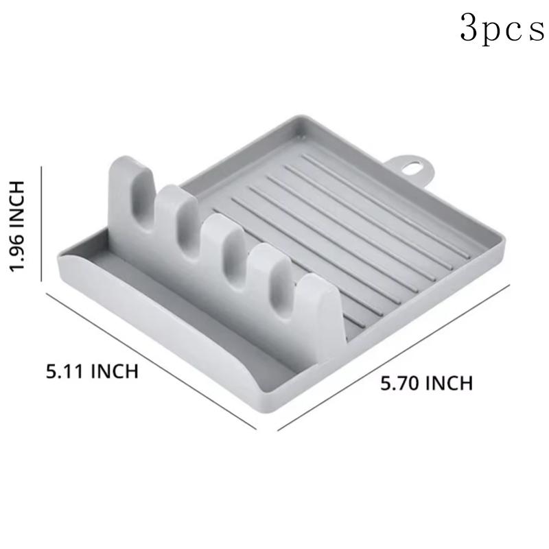 [Hot Sales] 1Pcspatula Rack Pot Lid Rack Shelves Counter Top Shovel Spoon Shelf Soup Spoon Pad Put Soup Spoon Chopsticks Holder