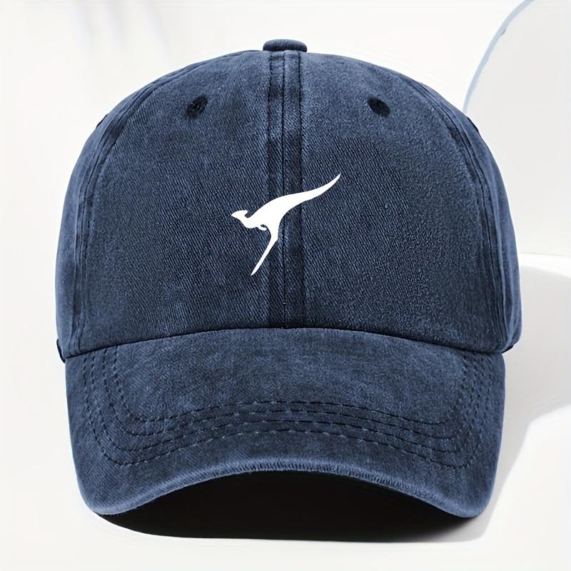 Kangaroo Fashion Print Baseball Cap Retro Dad Hat Outdoor Leisure Adjustable