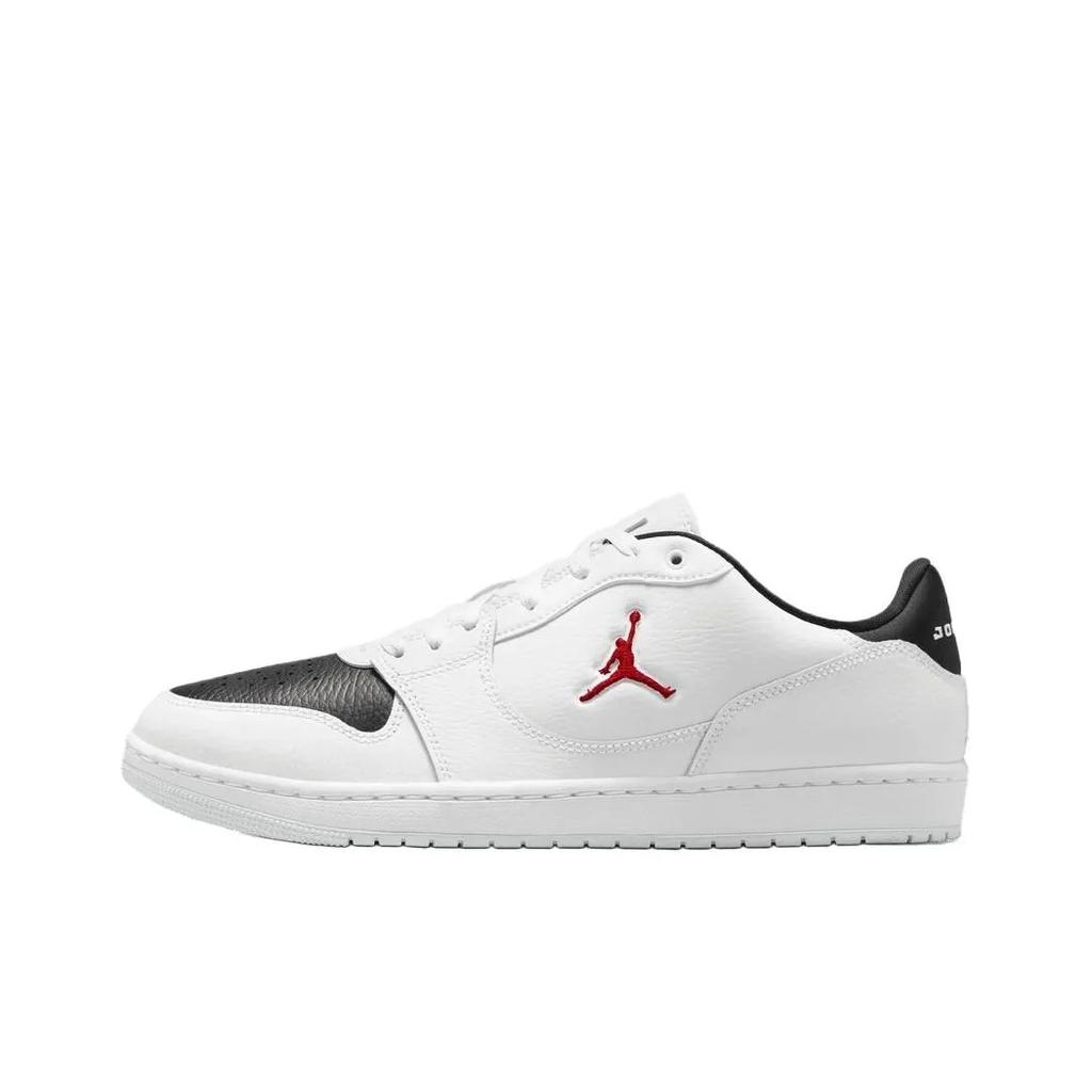 Jordan COURT CONNECT Abrasion Resistant Lightweight Low Top Skateboard Shoes Men's Black White IQ5698-101(Team1496-)