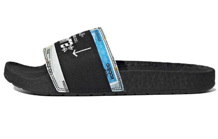 Adidas Originals Adilette Casual Sports Slippers Black White Unisex  Black White  GX1808 38