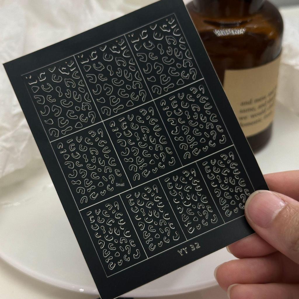 Nail Art Accessories: Adhesive Stickers, Star & Butterfly Designs, Glue Pads, Spray Paint, Small Decor Elements