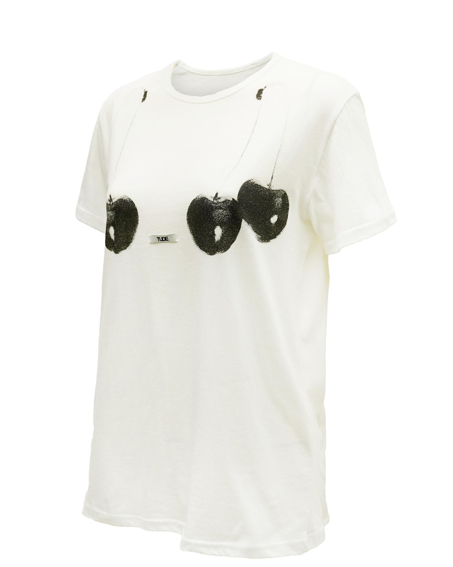 Tud Front Logo Half T-Shirt White