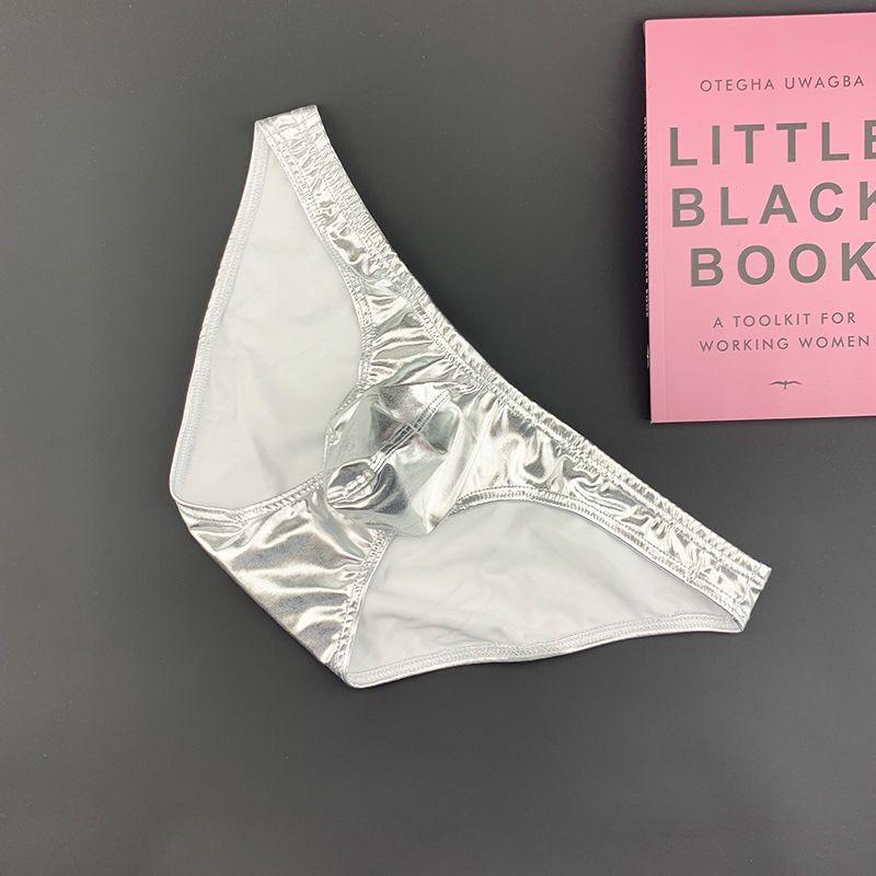 Men's Faux Leather Sexy Fashion Low-Rise Stretch Slim Fit shorts