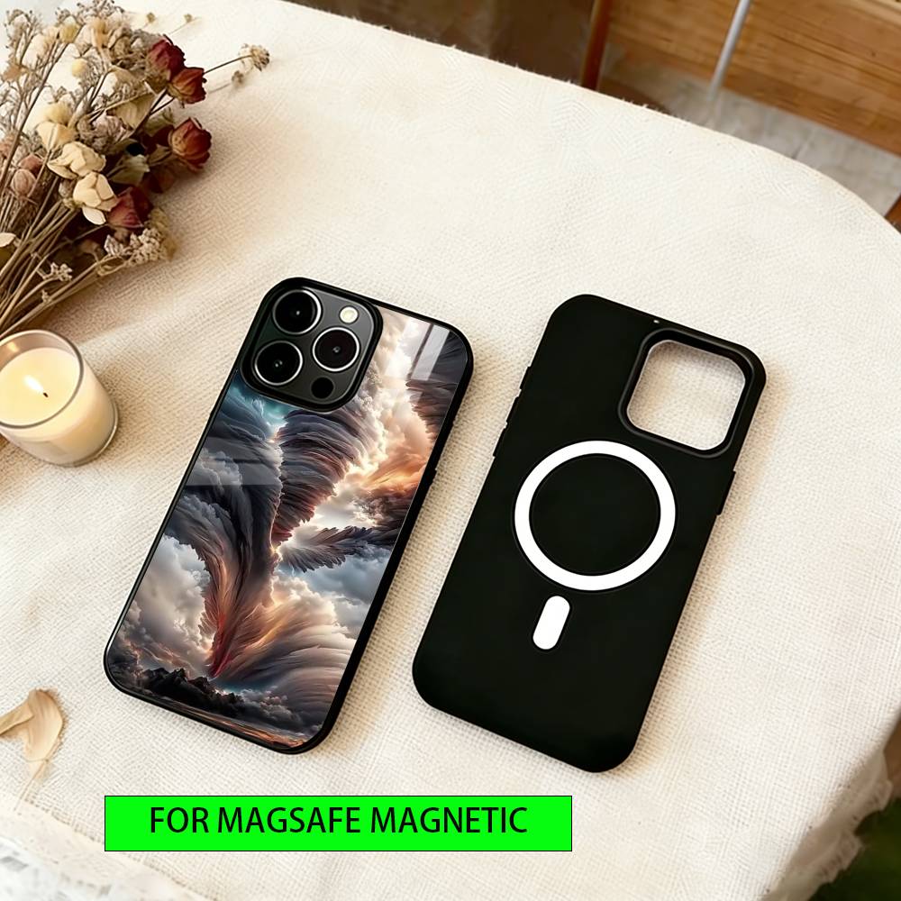 Natural Disasters Phone Case For iPhone17,16,15,14,13,12,11 Plus,Pro Magnetic For Magsafe Wireless Charging