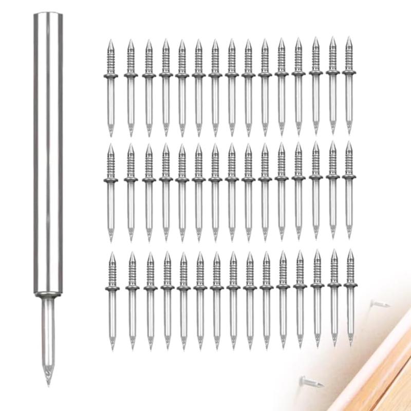 100 Skirting Thread Nails Traceless Nails Sheep Horn Nails Simple Installations