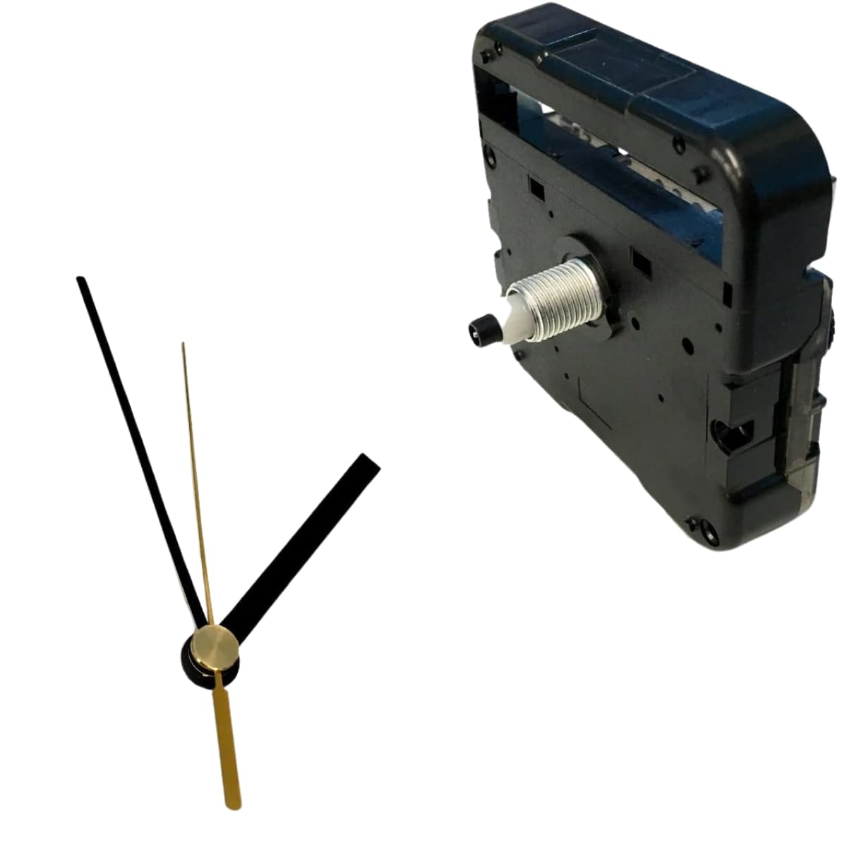 

Handmade Clock Movement, Clock Shaft & Hands Set (Middle Shaft & Rod Type, Black Q-9)