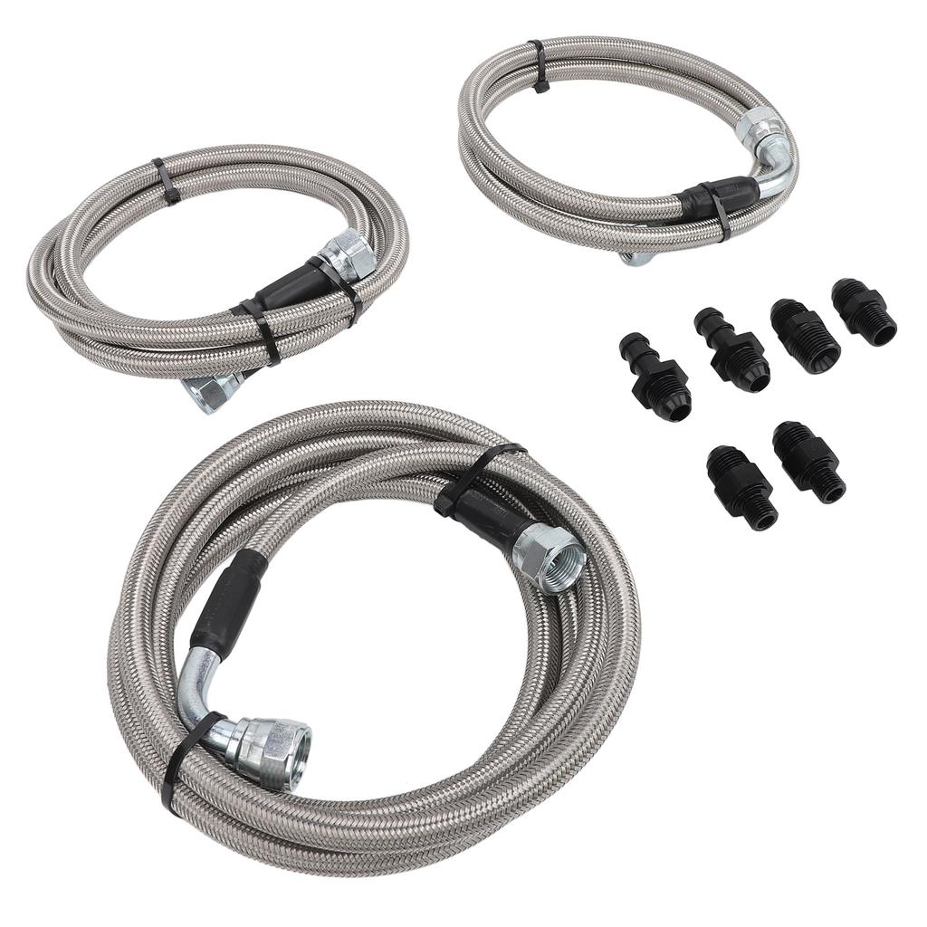Transmission Cooler Lines Set Heavy Duty Transmission Cooling Hose Lines for 2500 3500 5.9L 1996‑2002 with 47RE