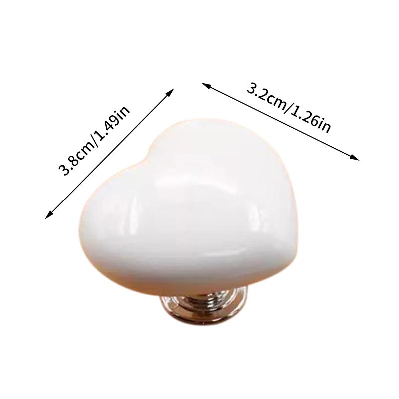 Handle Toilet Press Button Heart Shaped Press Tank Push Switch Toilet Bathing Room Decor Water Press Flush Button Home Tools