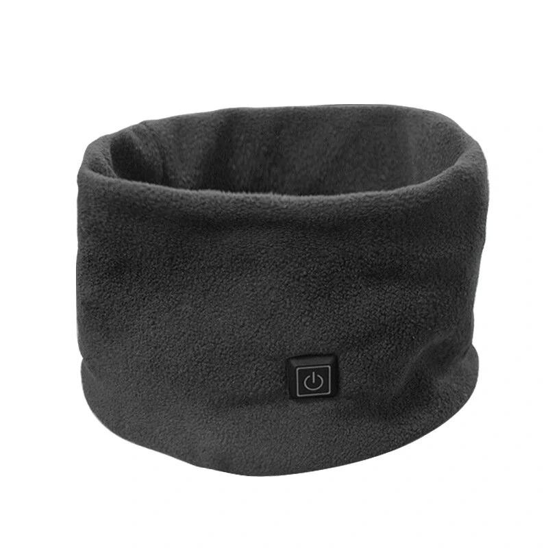 3 Gears Electric Heating Scarf Adjustable Intelligent Winter Warm USB Rechargeable Neckerchief Plush Collar for Men's and Women's