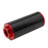 Kraftstofffilter-Kit aus Aluminiumlegierung mit 6AN 8AN 10AN Adaptern 50MM Universelle Montagehalterung Rot Schwarz Automobil