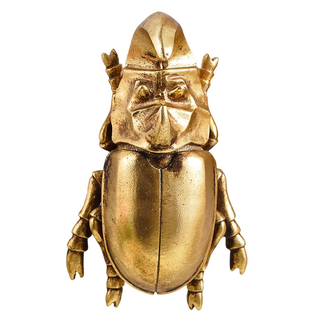 Beetles Wall Hanging Ornament Golden Artwork Walls Sculpture Decoration for Bedroom
