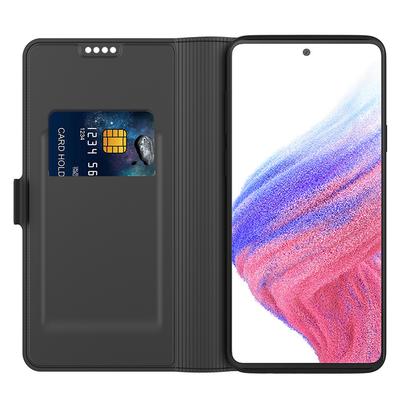 For Samsung Galaxy A34 5G Card Holder PU Leather Phone Case Foldable Stand Phone Cover