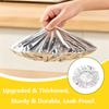 Aluminum Foil Elastic Food Covers, Stretchable for Bowls, Pack of 10/30/50