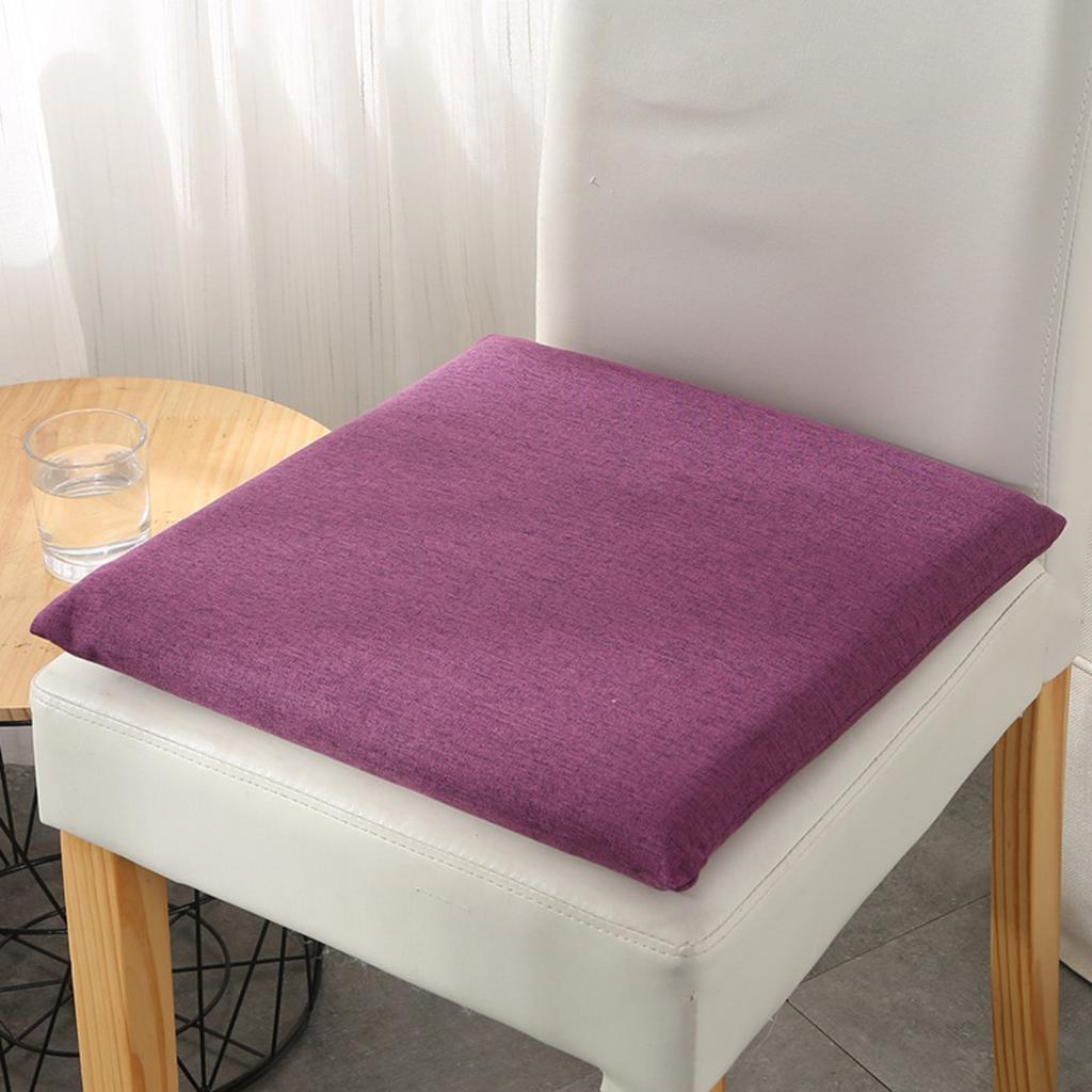 Solid color simple square cotton cushion, suitable for living room, bedroom, office