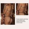 Women Sexy Bodysuit Low-cut Backless Sleeveless Thin See-through Hollow Fishnet Lace Deep