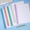 Folder File Test Paper Storage Transparent Book Wallet Book Classification Clip Student Stationery Notebook Case Report Cover Pull Rod Office Supplies