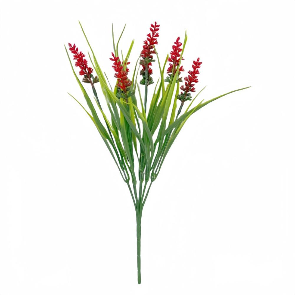 DIY Vase Ornaments 35cm Artificial Fall Flowers Adjustable Durable Faux Lavender Flowers Lifelike Faux Plants Home Porch