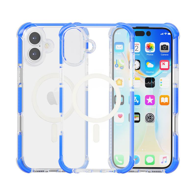 The New iPhone11 Acrylic Magnetic Mobile Phone Case Is Suitable for Apple 11 Transparent MagSafe Airbag Anti-drop Case.