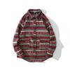 Herren Dickes Wollhemd mit Karomuster - Koreanischer Stil Trendige Langarmjacke für Teenager