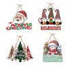 Traditional Design Christmas Door Decorations Hanging Sign Paper Merry Christmas Door Hanger Holiday Welcome Hanging Decor Walls