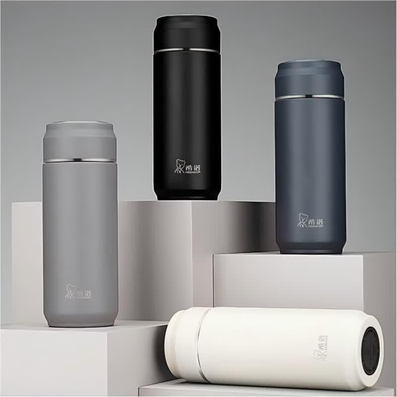 Heenoor XN-5718 304 Stainless Steel Insulated Tea Cup with Filter