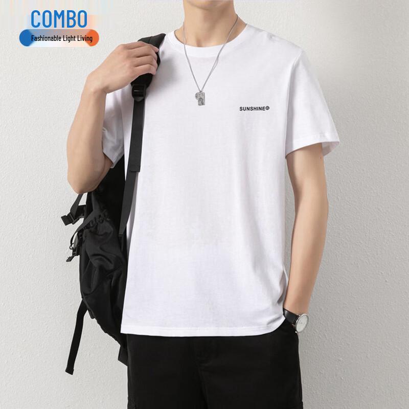 Men's Pure Cotton Loose Fit Casual T-Shirt