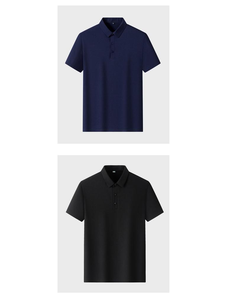 Cămașă Polo Bărbați Dongyu din Mătase de Gheață Fără Cusături - Tricou Casual de Vară cu Guler
