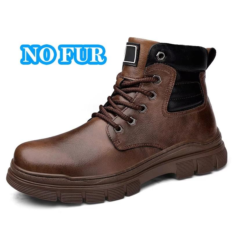 

Модные Классические Горячая Распродажа Мужские Деловые Ботинки Удобные Теплые Плюшевый Мех Зимние Ботинки Обувь с Высоким Верхом Натуральная Кожа Всепогодные Ботильоны 44