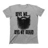 Liebe Mich Liebe Mein Bart Lustiges Herren Baumwoll T-Shirt Herren Damen T-Shirts Oberteil Bärtiger Hipster Slogan
