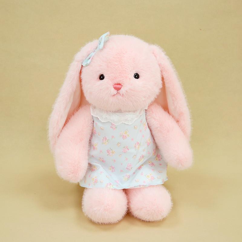 Skirt Rabbit Floral Plush Doll Childrens Animal Toy Pp Cotton Soothing Gift