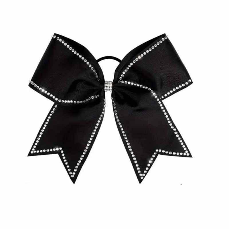 Sparkling Rhinestone Swallowtail Bow Hair Tie and Clip Set