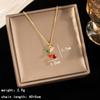 Light Luxury Zircon Full Diamond Choker Necklace Titanium Steel Versatile Minimalist Accessories for Women