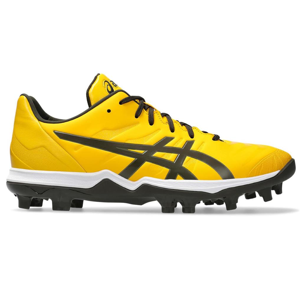 ASICS GOLDSTAGE FANG 1121A067 Baseball Size 750 Size Men's Shoes, (Saffron/Black Coffee), 27.0 cm, 2.5E