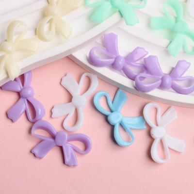 Perline Colore Macaron di Alta Qualità Fiocco 80 Pezzi Acrilico Crema Fatto a Mano Fai da Te Orecchini Collana Creazione Accessori Gioielli Materiale Foro Verticale