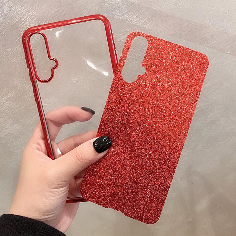 Kaufe Diamant Lose Pulver Glanzende Handyhulle Fur Samsung Galaxy A10 S10 S8 Back Cases Soft Tpu Silicon Cover Zum Besten Preis Im Online Shop Bei Joom